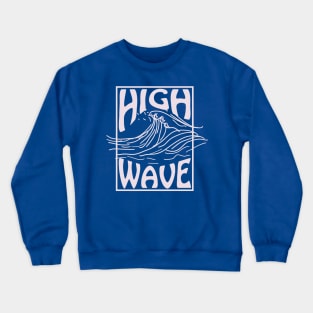 summer beach High Wave Typography Crewneck Sweatshirt